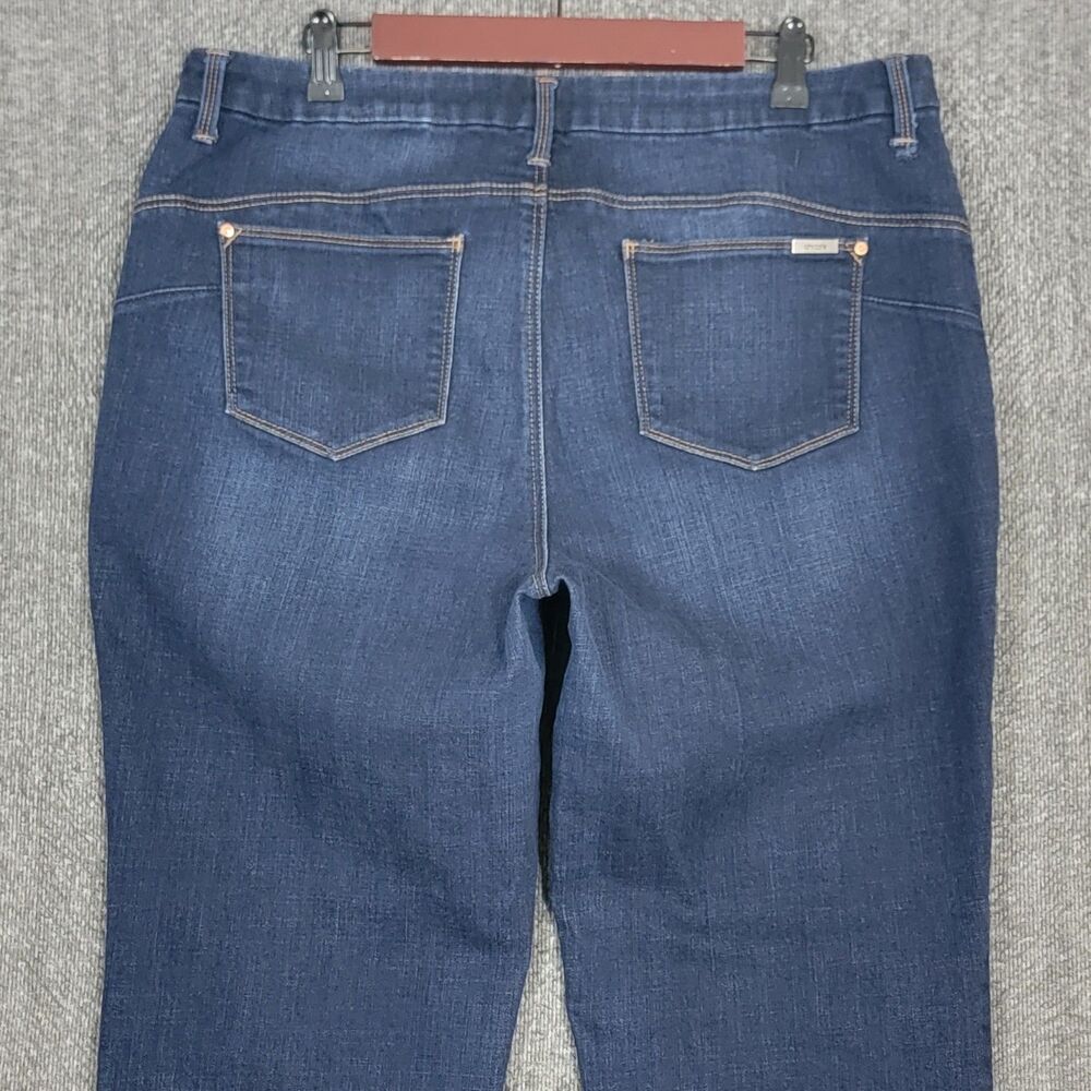 Chicos Jeans 2.5 Womens 14 Blue Dark Wash The So Lifting Slim Leg Stretch Denim - Picture 9 of 12